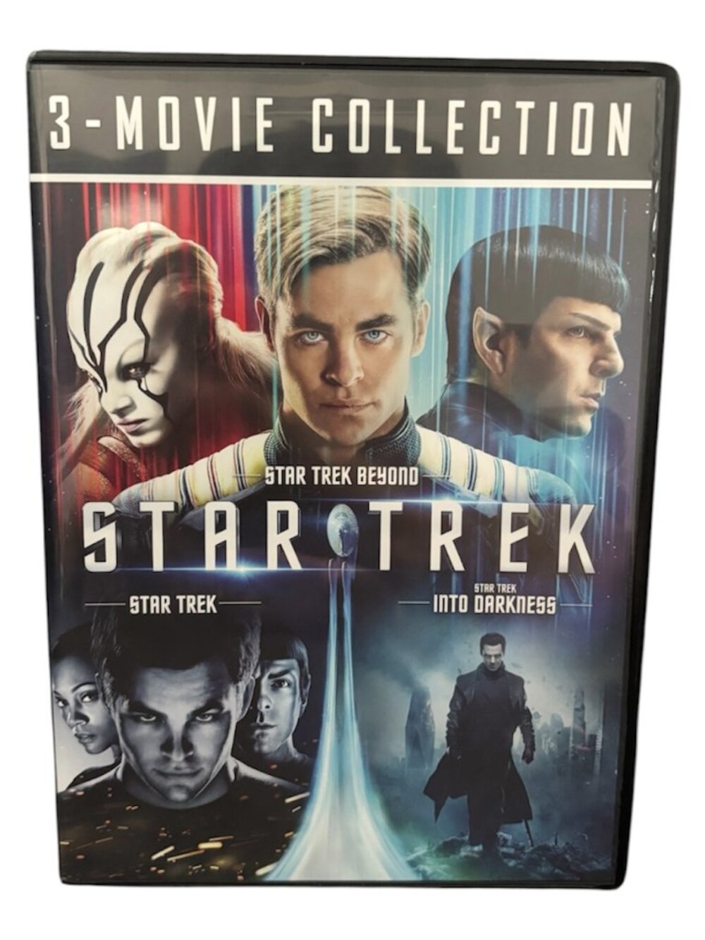 STAR TREK 3 MOVIE COLLECTION DVD 2009 + Beyond + Into Darkness (VERY GOOD)